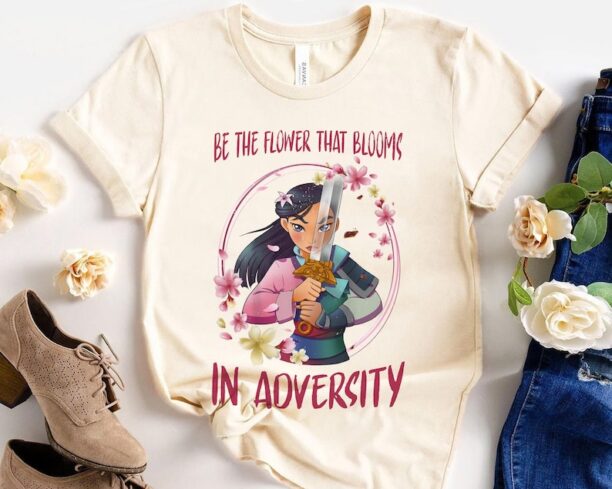 Mulan Warrior Princess Be The Flower That Blooms In Adversity Shirt / Disney T-shirt / Magic Kingdom / Walt Disney World