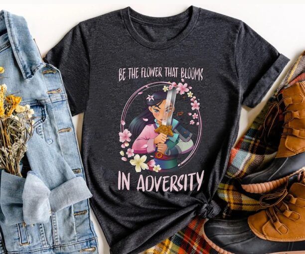 Mulan Warrior Princess Be The Flower That Blooms In Adversity Shirt / Disney T-shirt / Magic Kingdom / Walt Disney World