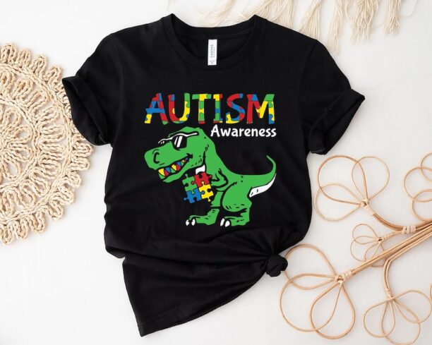 Autism Dino Shirt, Autism Awareness Shirt, Autism Support T-Shirt, Gift For Special Education Teacher