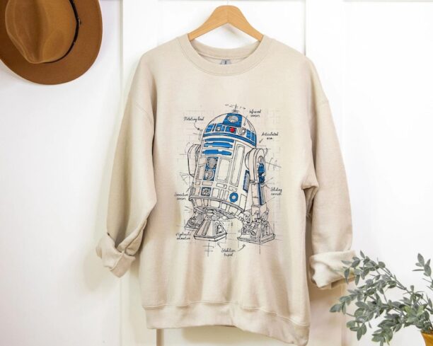 Star Wars R2-D2 Astromech Droid Schematic The Last Jedi Shirt/ Star Wars Day 2023 T-shirt / May the 4th / Galaxy's Edge