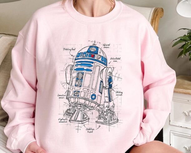 Star Wars R2-D2 Astromech Droid Schematic The Last Jedi Shirt/ Star Wars Day 2023 T-shirt / May the 4th / Galaxy's Edge