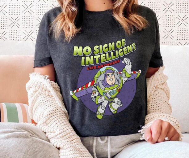 Retro Buzz Lightyear No Sign Of Intelligent Life Shirt / Toy Story Disney T-shirt / Magic Kingdom / Walt Disney World /