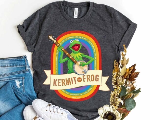 Disney The Muppets Kermit the Frog Spreading Joy Since 1955 Shirt