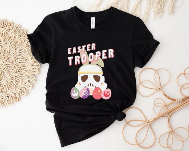 Star Wars EasterTrooper Shirt, Stormtrooper Shirt, Baby Yoda, Star Wars Characters Easter Eggs Shirt, Happy Easter