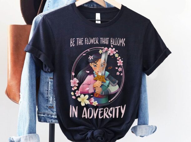 Mulan Warrior Princess Be The Flower That Blooms In Adversity Shirt / Disney T-shirt / Magic Kingdom / Walt Disney World