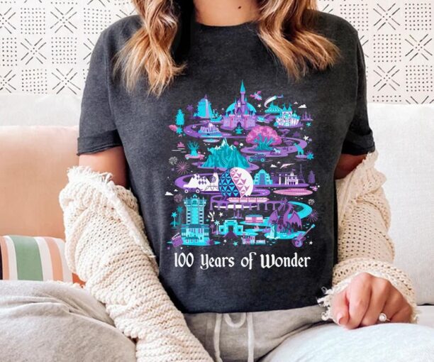 Disney Parks 100 Years Of Wonder Shirt / Disney Platinum Celebration Shirt / Disney 100th Anniversary / Walt Disney