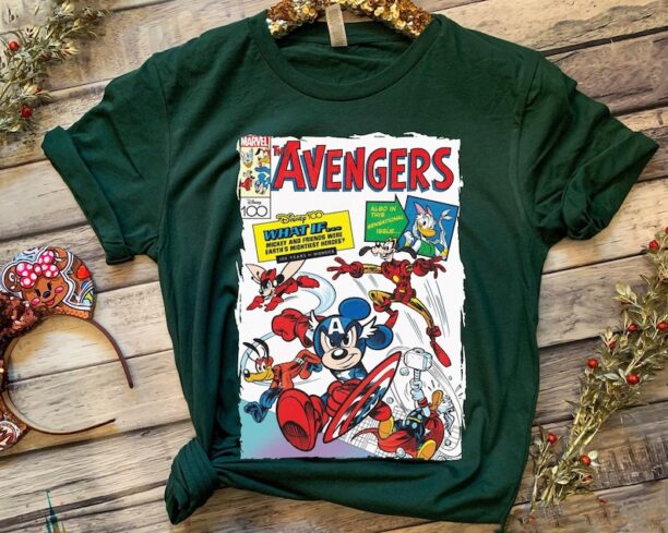 Mickey Mouse And Friends Disney 100 Years of Wonder Avengers Comic Shirt / Disneyland Trip 100th Anniversary Outfits /