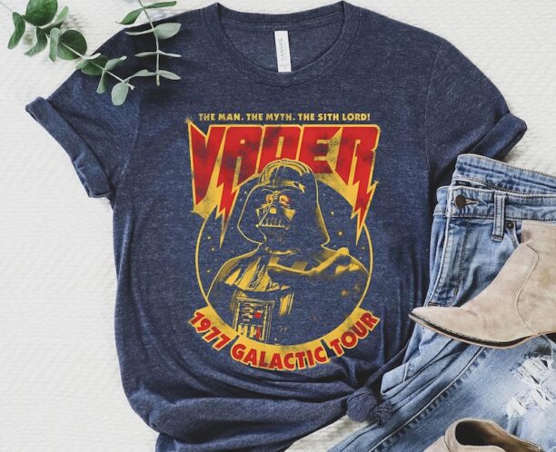 Retro Darth Vader Man Myth Sith Lord 1977 Galactic Tour Shirt / Star Wars T-shirt / Star Wars Day / Walt Disney World /