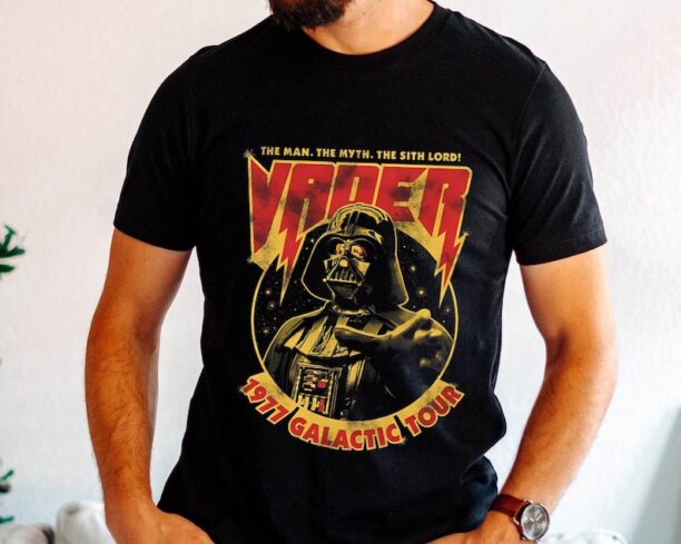 Retro Darth Vader Man Myth Sith Lord 1977 Galactic Tour Shirt / Star Wars T-shirt / Star Wars Day / Walt Disney World /