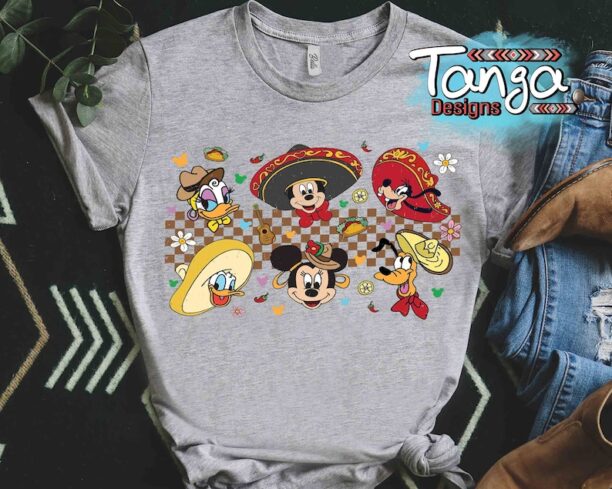 Mickey Mouse & Friends Cinco De Mayo Shirt, Disney Mexico Mexican Tee