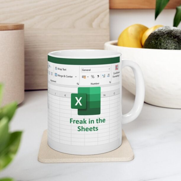 Freak In The Sheets Mug, Excel Coffee Mug, Mug Excel, Accountant Gift, Accountant Mug, Tax Accountant Gift