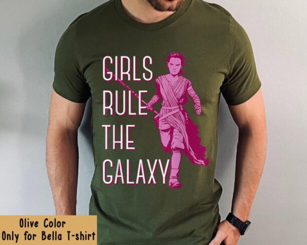 Star Wars Rey Girls Rule The Galaxy Shirt / Star Wars Celebration / May The 4th Be With You / Star Wars Birthday T-shirt