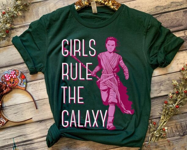 Star Wars Rey Girls Rule The Galaxy Shirt / Star Wars Celebration / May The 4th Be With You / Star Wars Birthday T-shirt