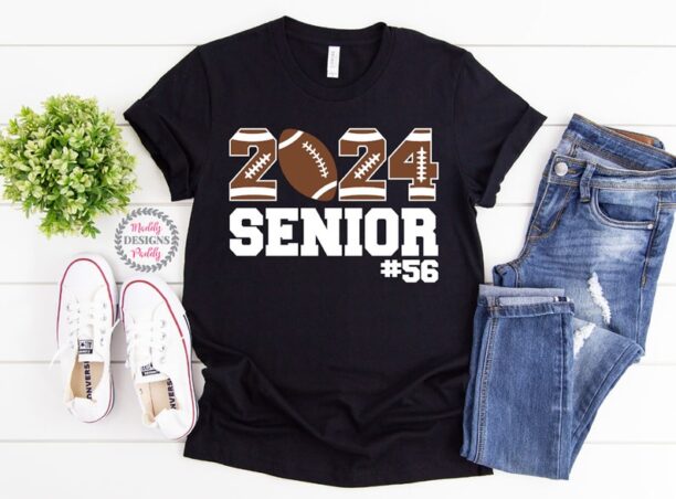 Football Shirt, Football Senior Shirt, Senior 2024, Game Day Shirt, Senior Mom Shirt, Football Dad Shirt, Class Of 2024