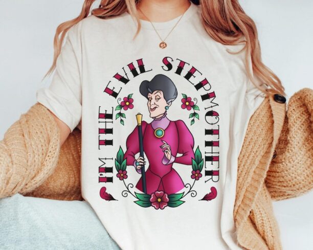 Disney Lady Tremaine I'm The Evil Stepmother Tattoo Art Shirt / Cinderella Villains Stepmother Shirt / Disney Birthday /