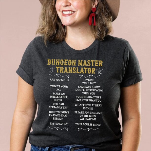 Dungeon Master Translator Shirt,DnD Shirt,Dungeons and Dragons Shirt,Dungeon Master Shirt,RPG Game Shirt