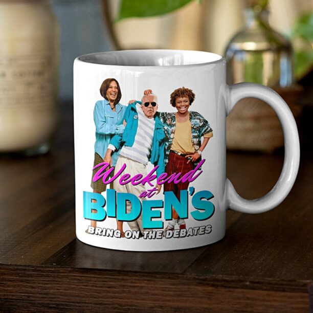 2024 Weekend at Bidens Mug | Funny Joe Biden Mug | Kamala Harris | Karine Jean-Pierre | Political Debates