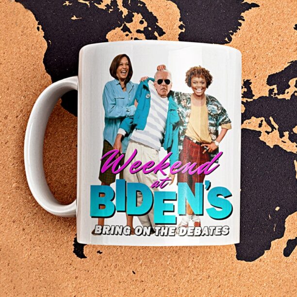 2024 Weekend at Bidens Mug | Funny Joe Biden Mug | Kamala Harris | Karine Jean-Pierre | Political Debates