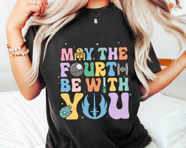 Retro Star Wars May The Fourth Be With You Shirt / Star Wars Celebration / May The 4th / Galaxy's Edge Trip / Star Wars