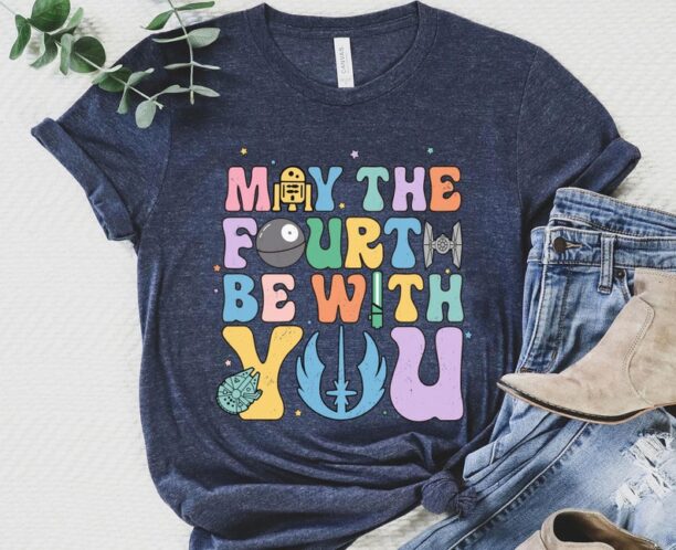 Retro Star Wars May The Fourth Be With You Shirt / Star Wars Celebration / May The 4th / Galaxy's Edge Trip / Star Wars