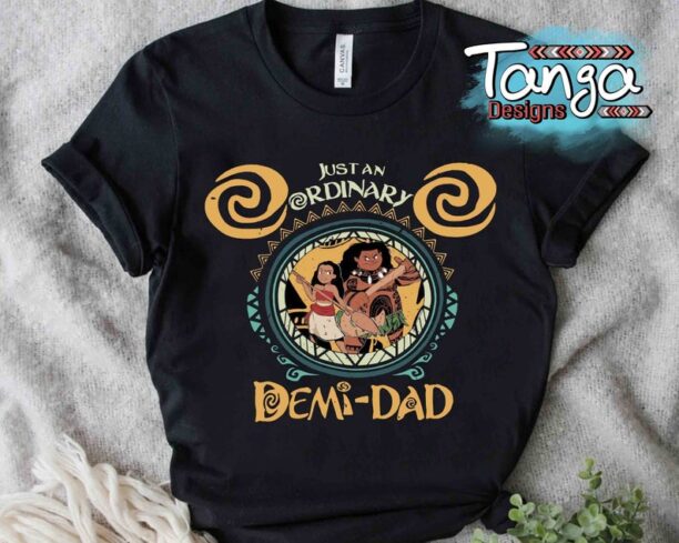 Moana Maui Just An Ordinary Demi Dad Retro Shirt, Disney Father's Day 2023 Tee