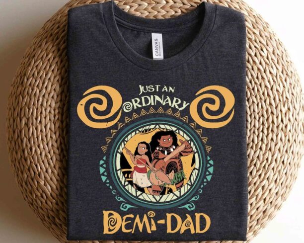 Moana Maui Just An Ordinary Demi Dad Retro Shirt, Disney Father's Day 2023 Tee