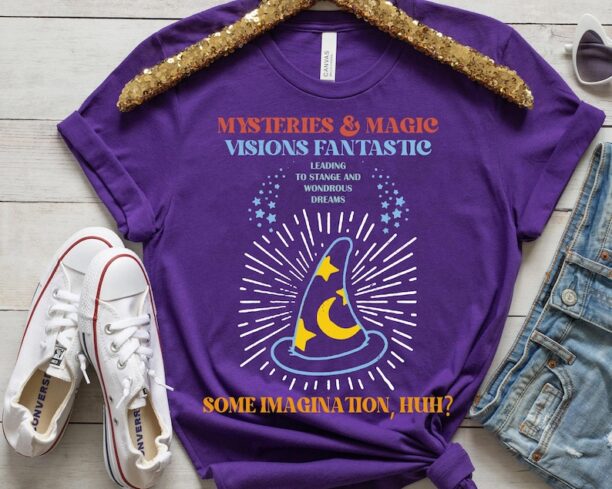 Sorcerer Mickey Hat Disney Shirt / Mysteries Magic Vision Fantastic / Magic Kingdom Park / Walt Disney World T-shirt /