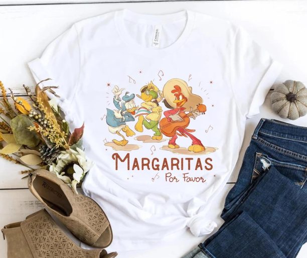 Vintage Disney Margarita shirt, Margaritas Por Favor, Margaritas Epcot Shirt,The Three Caballeros Shirt