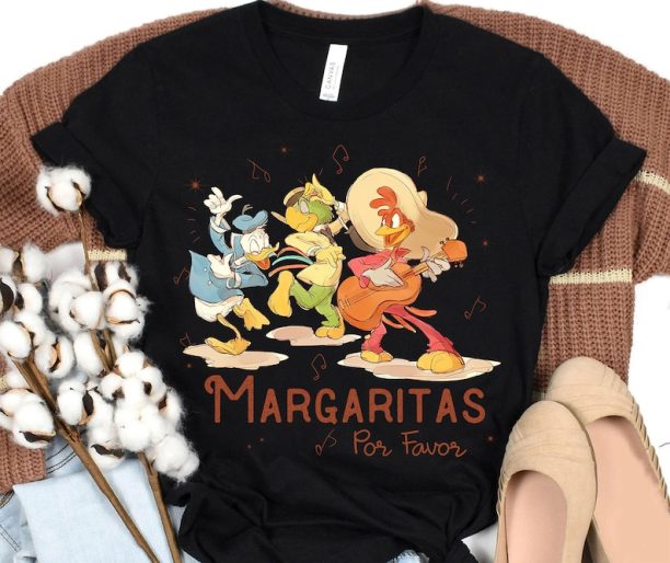 Vintage Disney Margarita shirt, Margaritas Por Favor, Margaritas Epcot Shirt,The Three Caballeros Shirt