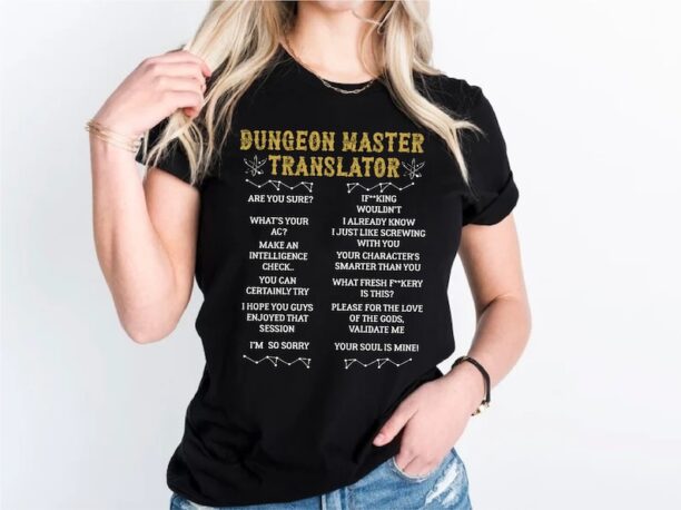 Dungeon Master Translator Shirt,DnD Shirt,Dungeons and Dragons Shirt,Dungeon Master Shirt,RPG Game Shirt