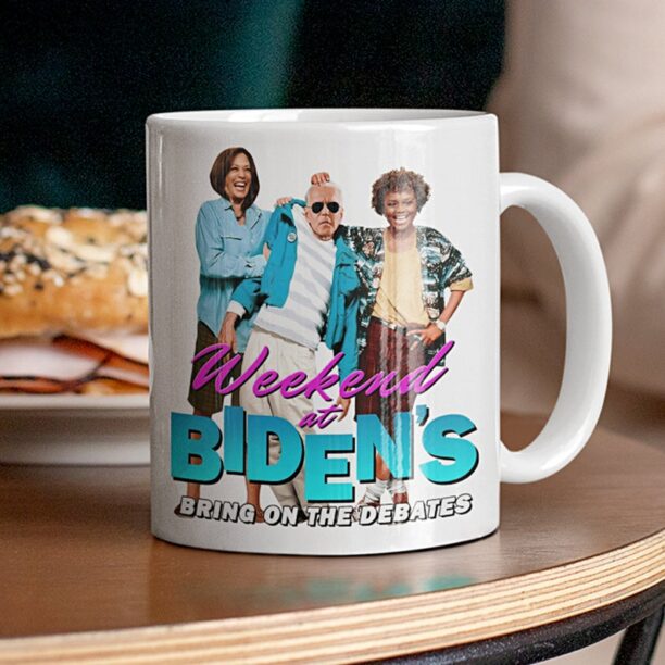 2024 Weekend at Bidens Mug | Funny Joe Biden Mug | Kamala Harris | Karine Jean-Pierre | Political Debates