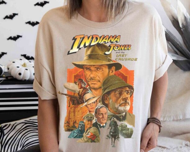 Disney Retro 90s Indiana Jones Adventure Movie Disneyland 1995 Retro Shirt