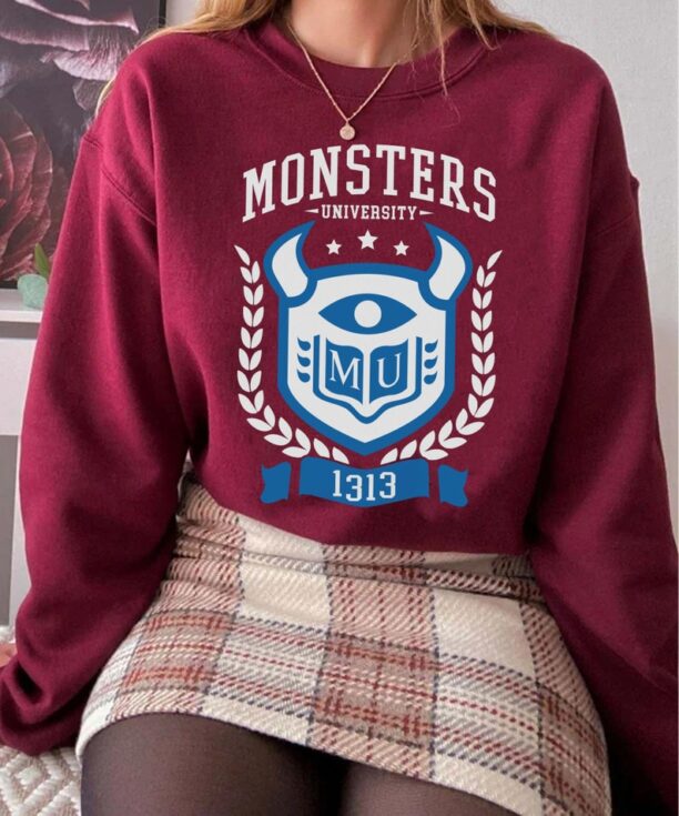 Monsters University Crest Symbol 1313 Disney Shirt / Disney Monster Inc Tee / Walt Disney World / Disneyland Trip /