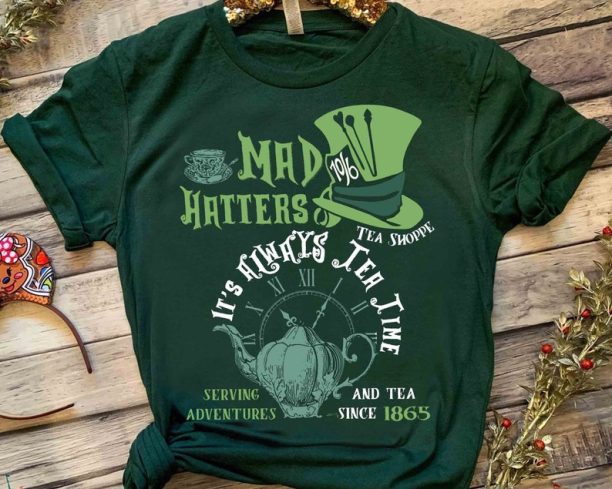 Disney Alice In Wonderland Mad Hatter Tea Party Retro Shirt