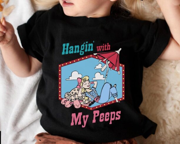 Disney Bo Peep With Blue Sky White Clouds Hangin With My Peeps Shirt / Toy Story T-shirt / Disney Birthday / Disneyland