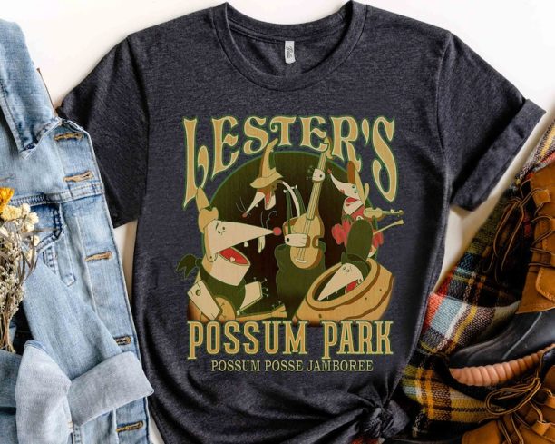 Retro Disney A Goofy Movie Lester's Possum Park Shirt, Disneyland Vacation Family