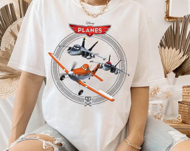 Disney Planes Dusty Crophopper With Bravo And Echo T-shirt