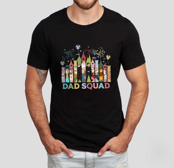 Disney Dad Squad Shirt, Disney Dad Characters T-shirt, Father's Day Shirt, Disneyland Father Shirt, Disney Dad Shirt