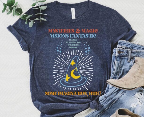 Sorcerer Mickey Hat Disney Shirt / Mysteries Magic Vision Fantastic / Magic Kingdom Park / Walt Disney World T-shirt /