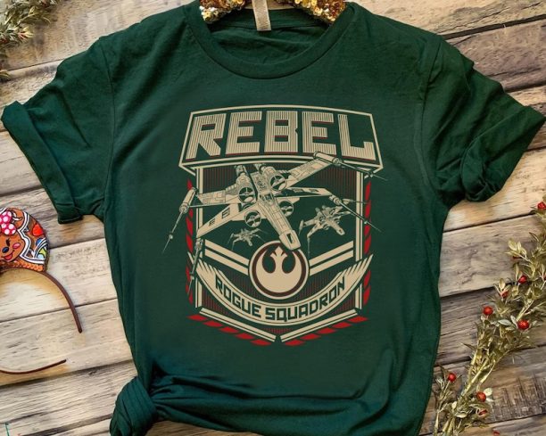 Star Wars Ship X-Wing Rebel Rogue Squadron Badge Graphic Shirt