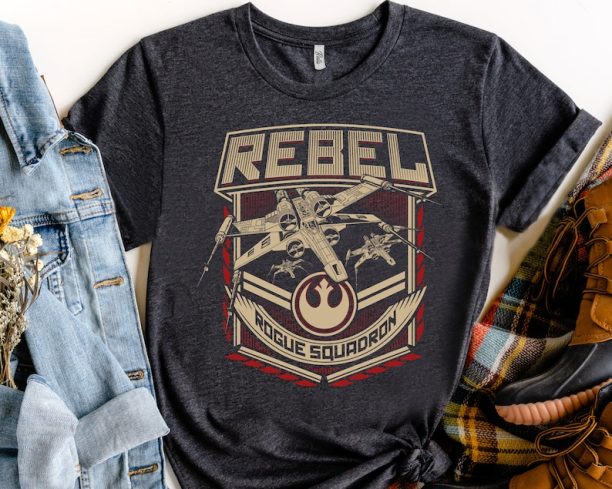 Star Wars Ship X-Wing Rebel Rogue Squadron Badge Graphic Shirt