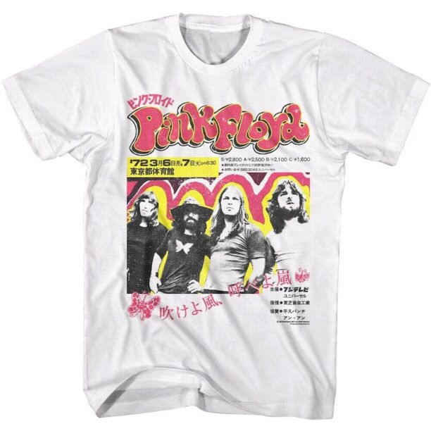 PINK FLOYD T-Shirt Kanji Japanese Poster Tour Band Shirts