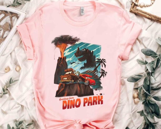 Disney Pixar Cars on the Road Greetings from Dino Park Shirt