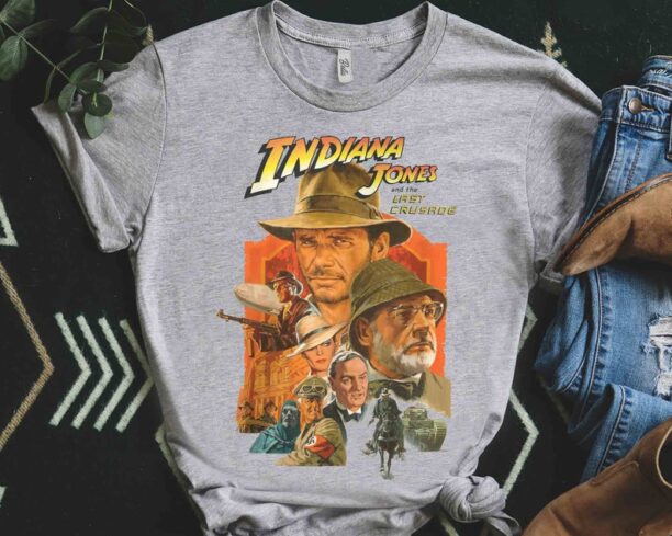 Disney Retro 90s Indiana Jones Adventure Movie Disneyland 1995 Retro Shirt