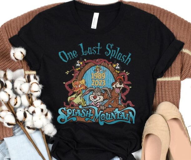 Br'Er Rabbit Fox Bear Splash Mountain One Last Splash 1989 2023 Shirt / Funny Disney T-shirt / Magic Kingdom Park /