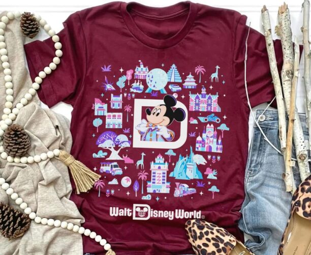 Disney100 Mickey Mouse Shirt / Disney 100 Years Of Wonder Tee / Walt Disney Company T-shirt / Disneyland 2023 Trip 100th