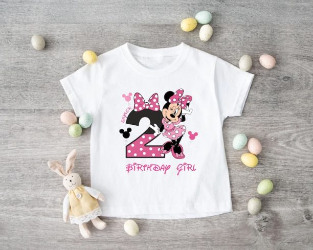 Minnie Mouse Birthday Girl Shirt, Disney Birthday Party, 2nd Birthday Gift, Disneyland Birthday Trip, Birthday Princess