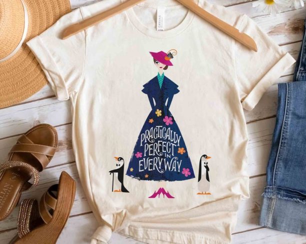 Cute Disney Mary Poppins Practically Perfect Shirt