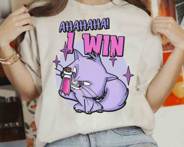 Retro Disney Emperor's New Groove Yzma Cat Ahaha I Win T-shirt, Disneyland Trip