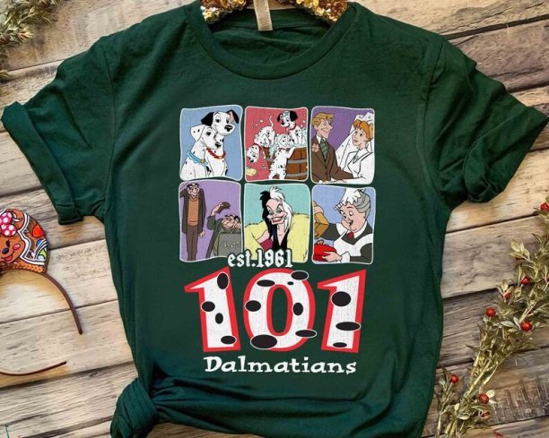 Disney 101 Dalmatians Characters Group Shot 1961 Shirt